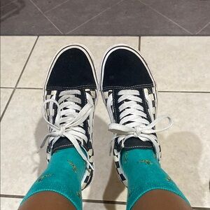 Vans Black and White Checkered Shoes